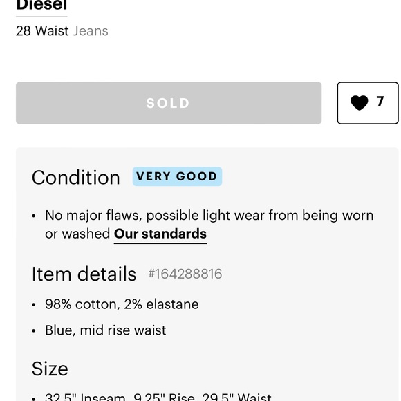 Diesel jeans excellent condition - Picture 4 of 9